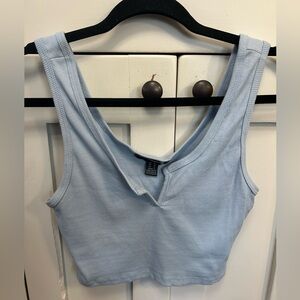 ⚡️2 for 10$!⚡️Notched Neck Cropped Tank Top